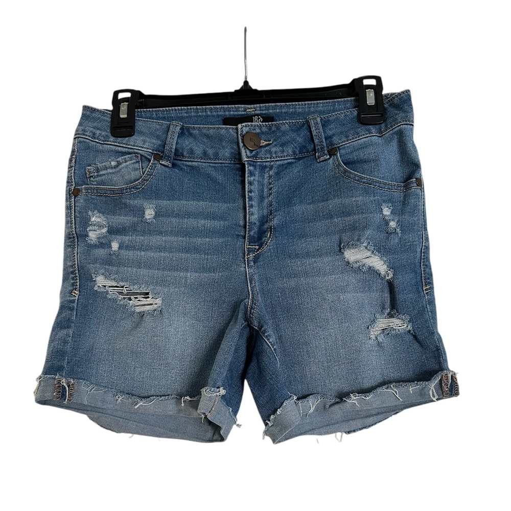 1822 Denim Blue High Rise Distressed Jean Shorts Women’s Size 29 | Summer Casual